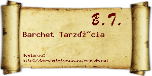Barchet Tarzícia névjegykártya